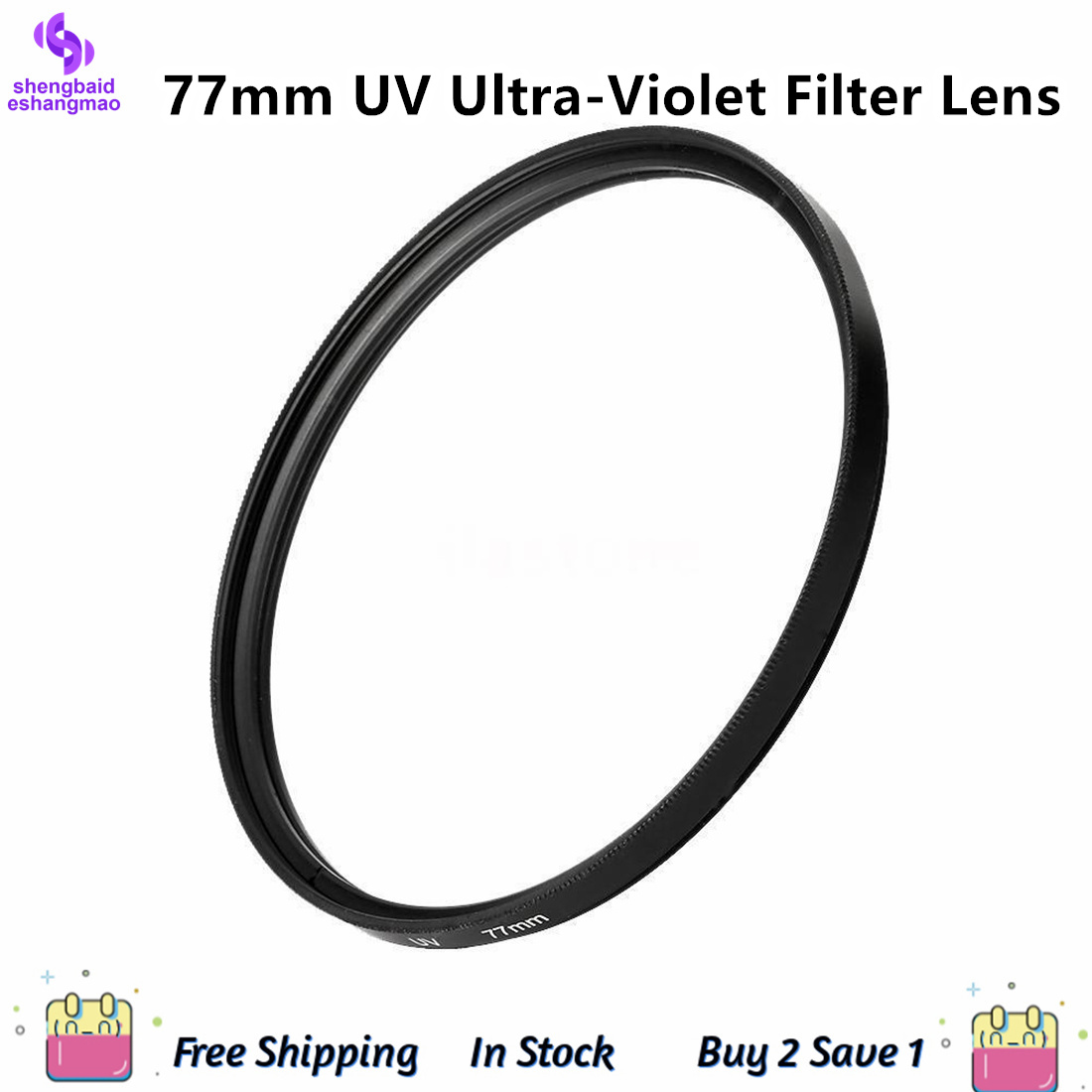 77mm uv ultra-violet filter lens for canon nikon dslr camera