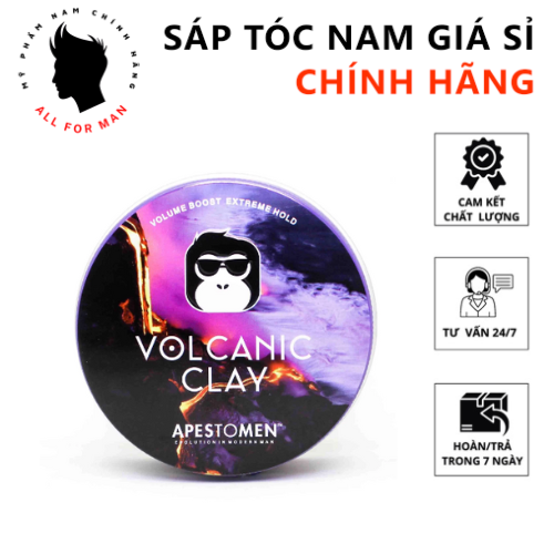 Sáp vuốt tóc Apestomen Volcanic Clay 80g chính hãng