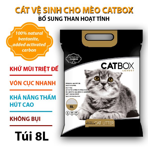 Cát vệ sinh cho mèo 8L 16L CATBOX