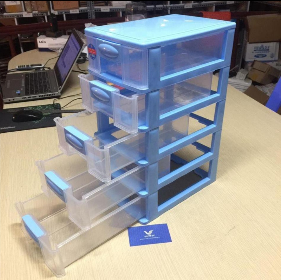Tủ nhựa mini 3 - 4 - 5 tầng việt nhật. tủ 3 tầng: 26x18x25 cm- 4 tầng: 26x18x32 cm- 5 tầng: 26x18x41 cm