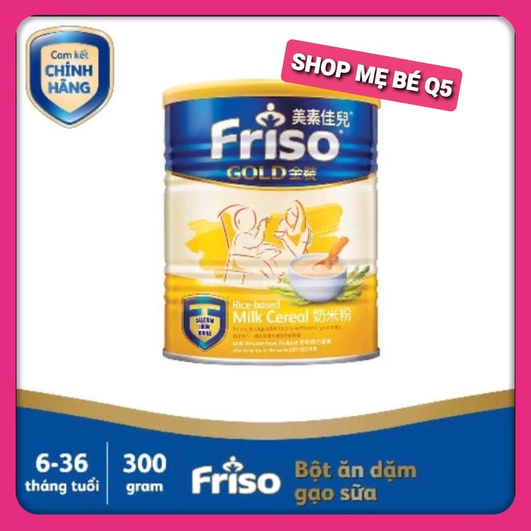 Bột ăn dặm gạo sữa friso 300 gram