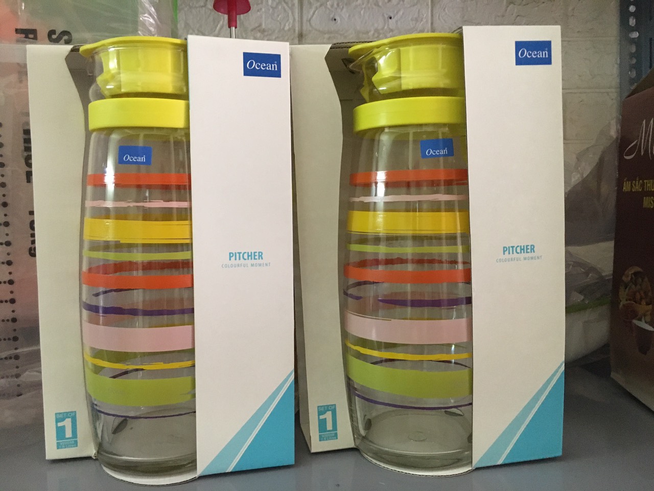 Bình nước thuỷ tinh Ocean 1,6L Thái Lan