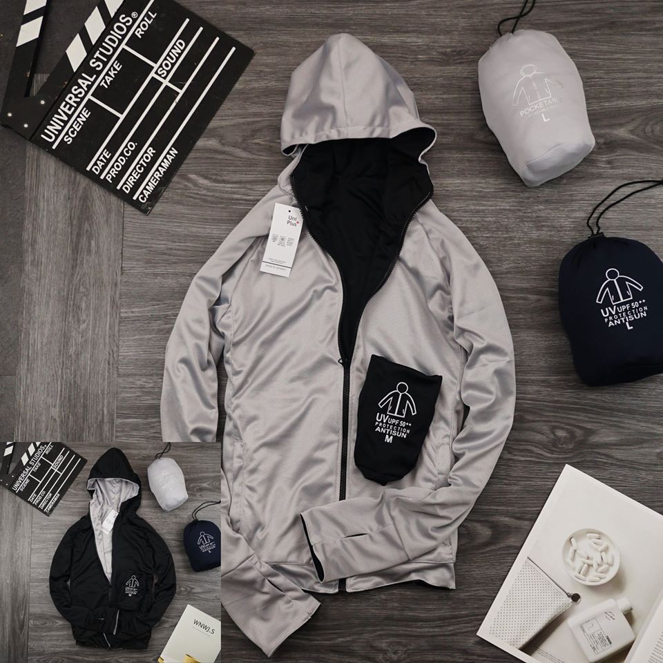 Áo chống nắng nam 2 lớp mặc 2 mặt, áo khoác nắng nam,áo đi nắng nam vải thông hơi