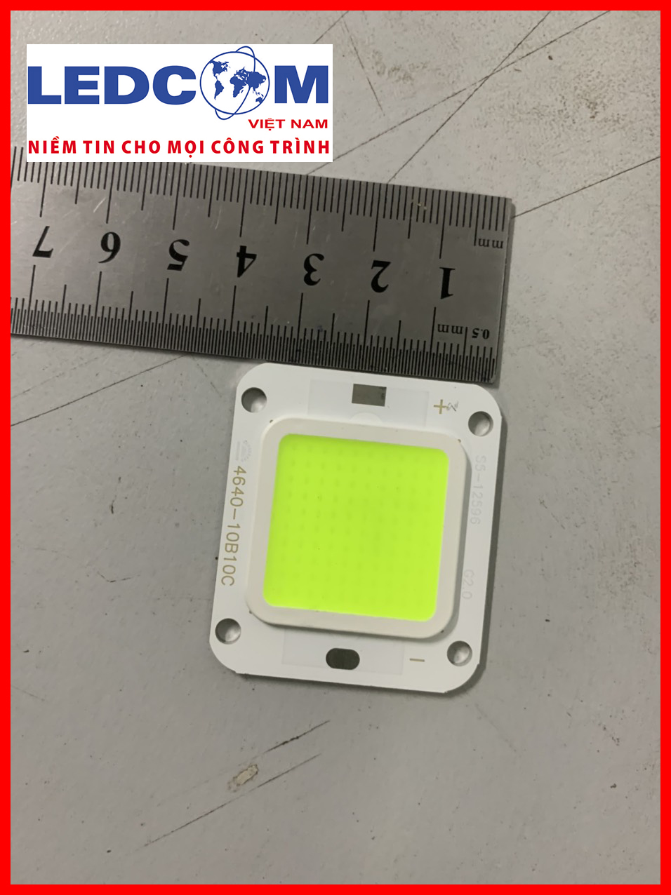 Chipled COB ánh sáng xanh lá 30-50w cho lắp ráp đèn