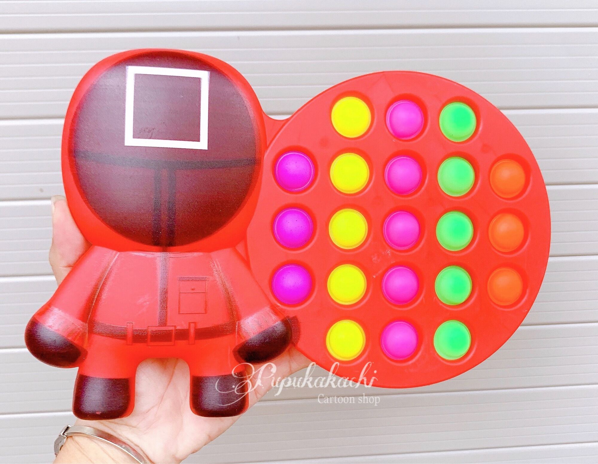 [MUA 2 GIẢM 5%]Pop It Squid Game vỉ nhựa cứng đồ chơi bóp tay giảm căng thẳng