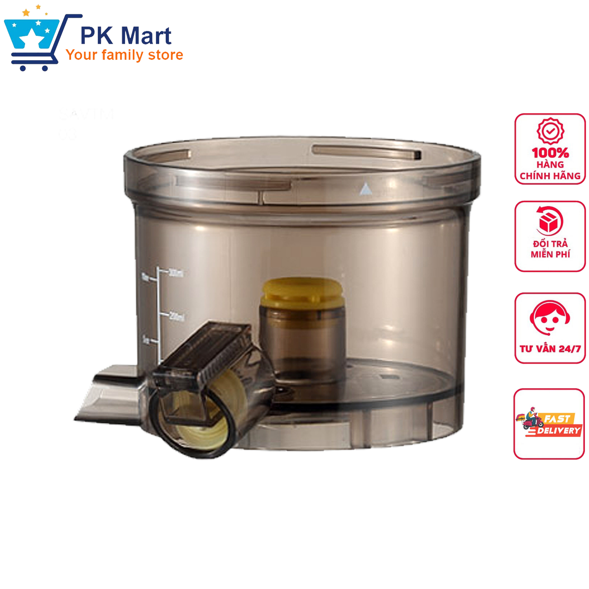 Phụ kiện máy ép savtm je07 - khay chứa nước ép