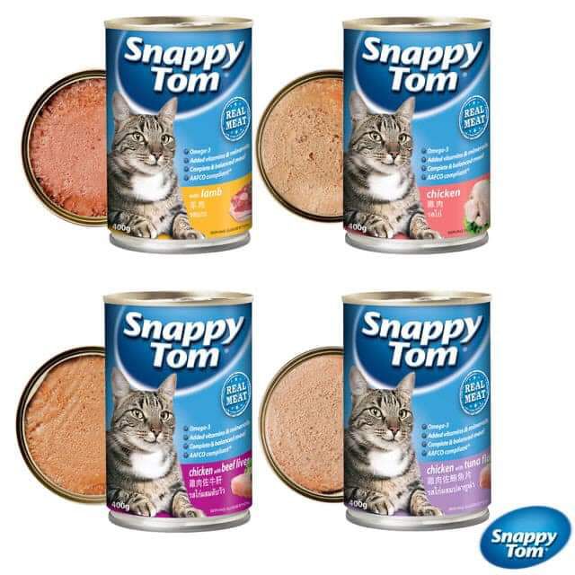 Pate snappy tom lon 400gr cho mèo ib shop chọn vị