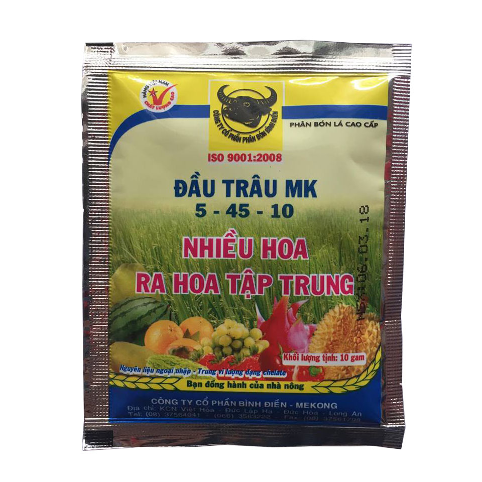 Phân bón lá đầu trâu NPK 5-45-10 giúp Kích thích mầm hoa - Ra hoa tập trung | Vạn Tín Store
