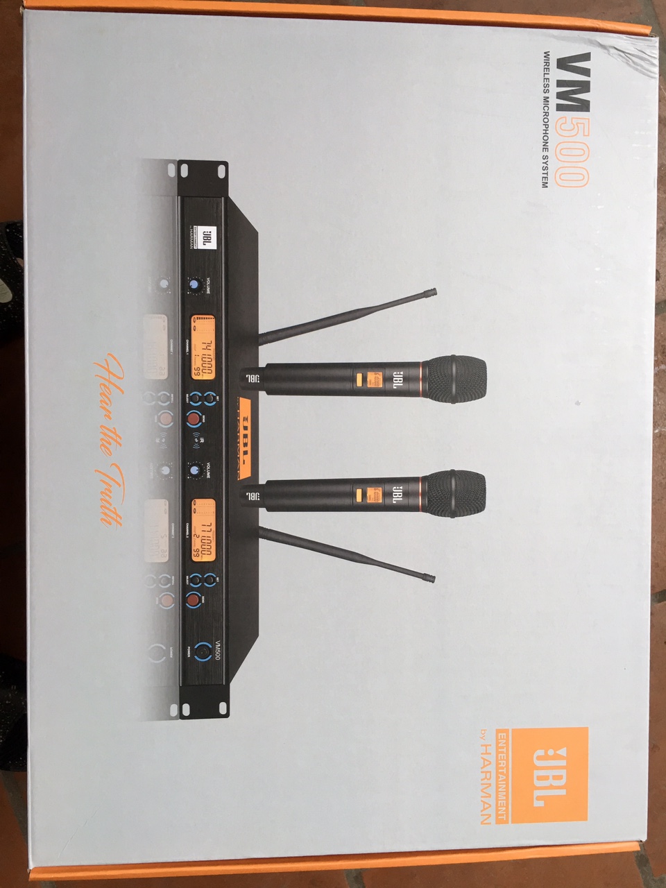 Micro không dây cao cấp , chuyên nghiệp JBL VM500 ca nhẹ , chống hú , dò sóng sạch