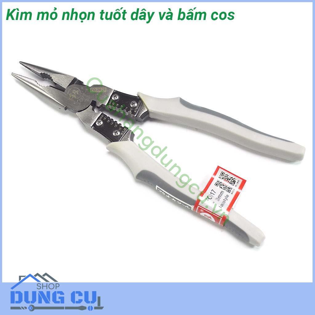 Kìm mỏ nhọn tuốt dây bấm cos