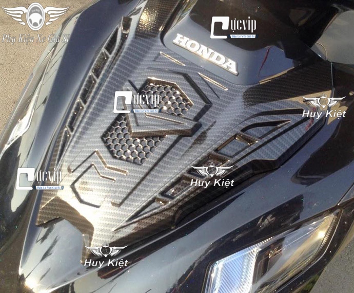 Ốp chỉ mũi airblade ab 2023 đời mới 160cc, 125cc, airblade 2020 - 2023 carbon kiểu 2 ms2816