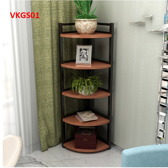 Kệ góc để đồ hình tam giác, kệ góc, tủ góc, giá để đồ   - Nội thất lắp ráp Viendong Adv
