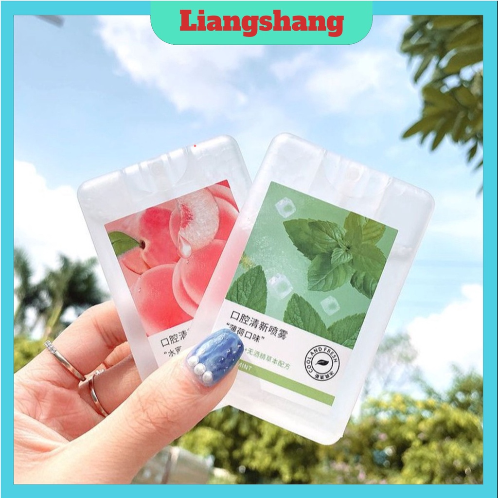 Xịt thơm miệng heyxi vị đào, trà xanh thơm mát