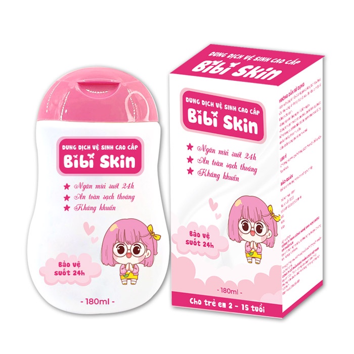 Giá sốc dung dịch vệ sinh bibi girl trẻ em cho bé gái từ 1-15 tuổi