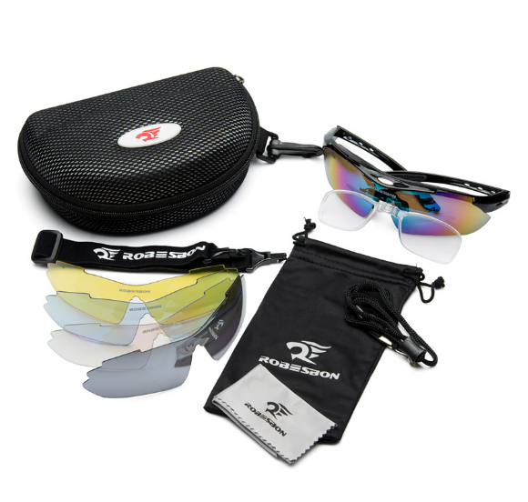 Bộ kính phân cực thể thao 5in1 ( CHỐNG TIA CỰC TÍM, KÍNH THỜI TRANG, ĐI MƯA, ĐI NẮNG, BUỔI SÁNG, BUỔI TỐI ĐỀU DÙNG ĐƯỢC )