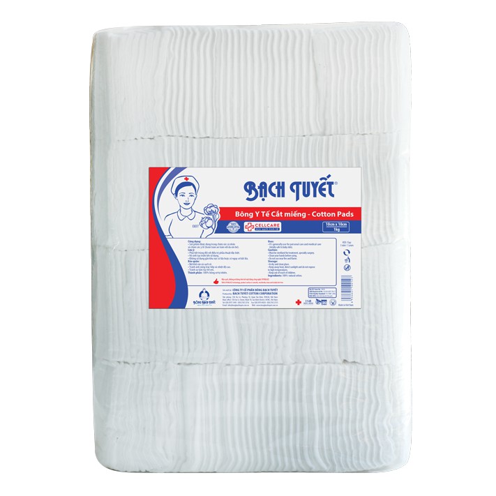 HCMBông Gòn Y Tế Sơ Cứu vết thương size7x7 10x10 Loại 500g-1kg - Cotton