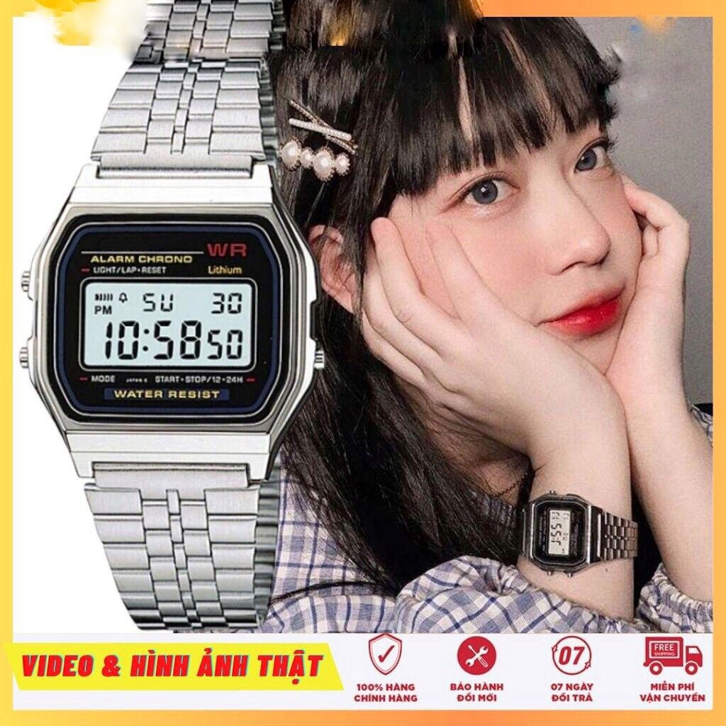 binh giu nhiet lock and lock▽  Đồng hồ unisex DH02 điện tử dây thép chống nước phong cách Vintage A159