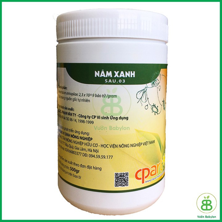 Phòng trừ sâu bệnh cây trồng nấm xanh 500g