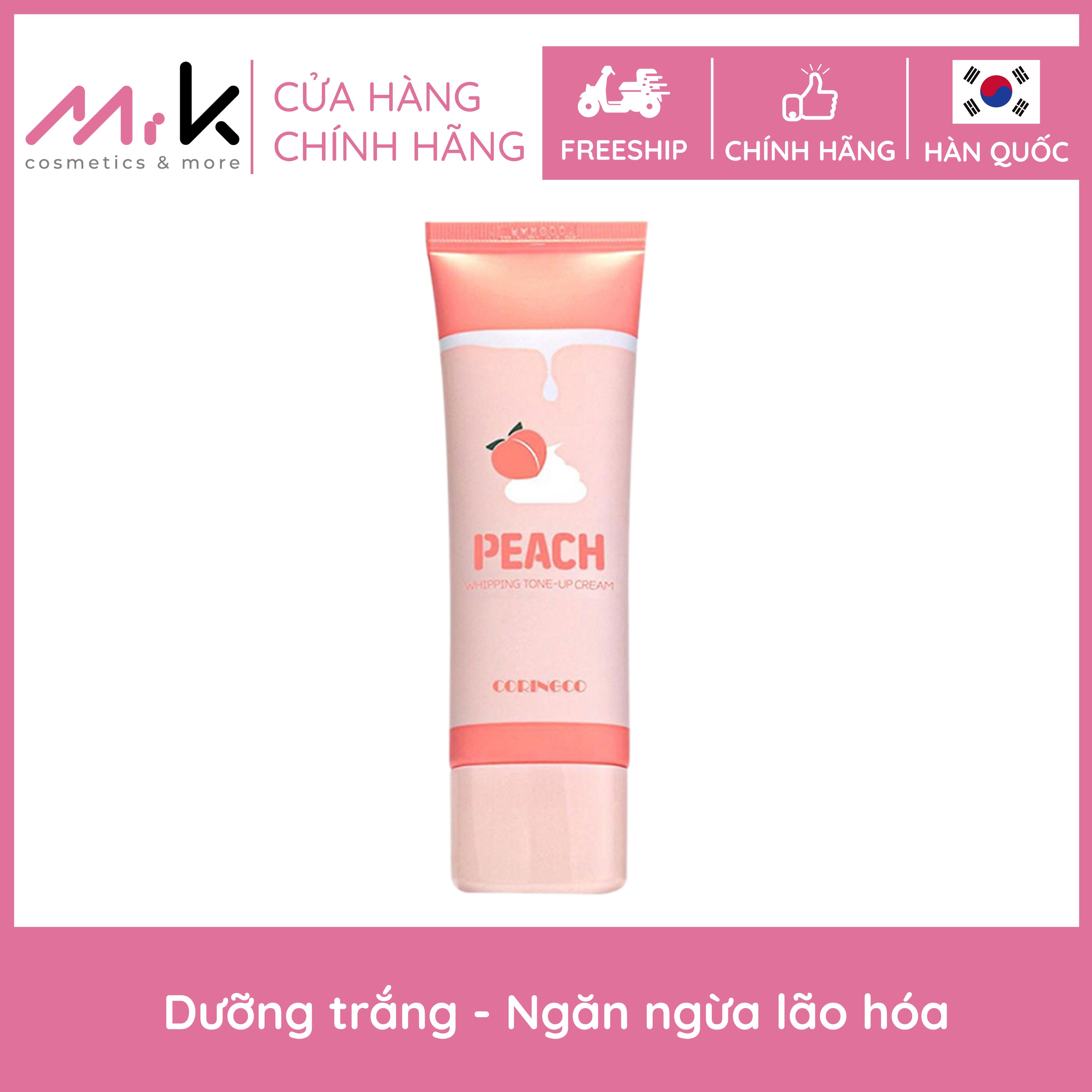 Kem đào làm sáng da Coringco Peach Whipping Tone Up Cream Hàn Quốc 50ml