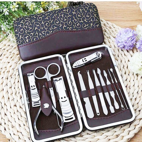 Bộ dụng cụ bấm móng tay cao cấp 12 món - bộ cắt móng tay tại nhà