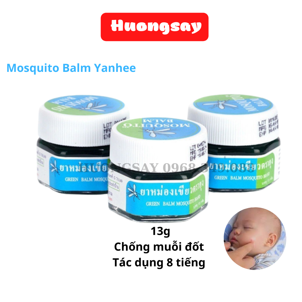 Dầu cù là Kem bôi muỗi đốt Thái Lan đuổi muỗi hiệu quả - Kem bôi muỗi đốt Mosquito Balm Thái cho bé từ 2 tuổi