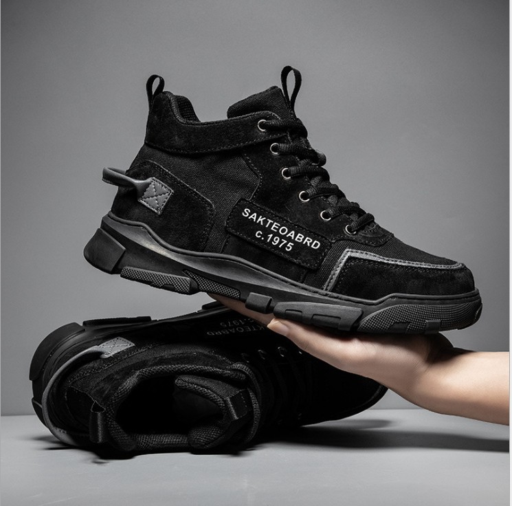 Giày Nam Giay The Thao Nam Boot Nam Giày Oxford Nam Cổ Cao Màu Trơn Bụi Bặm Cá Tính JAGUAR - 362