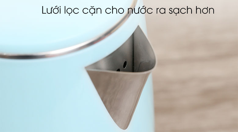 Bình đun siêu tốc Delites ST18DB01.Vỏ bình bằng nhựa dễ chùi rửa, ruột bình bằng inox bền tốt.
