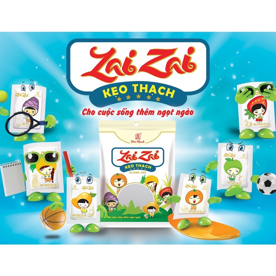 Kẹo Thạch Zai Zai Đức Hạnh nhiều vị 500g/1kg - Đồ Ăn Vặt
