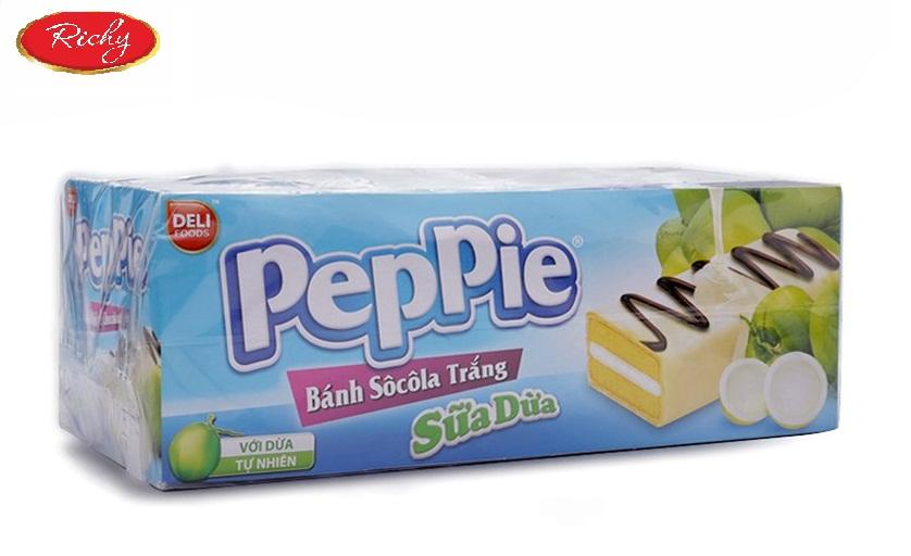 Bánh Peppie Richy Khay vị dừa 360g