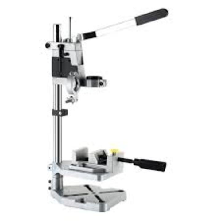 Khung Kẹp Máy Khoan - Đế Kẹp Máy Khoan Bàn Mini + Êtô - TZ 6102B, sản phẩm gồm khung kẹp và eto, chỉ việc lắp máy khoan sử dụng