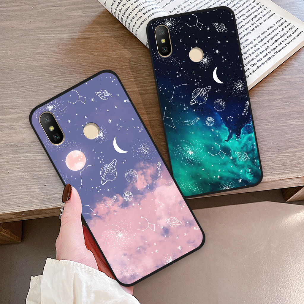 Ốp lưng Xiaomi Mi A2 Lite / Redmi 6 Pro / Mi A2, ốp điện thoại xiaomi hoạ tiết vũ trụ, ốp lưng nhựa dẻo