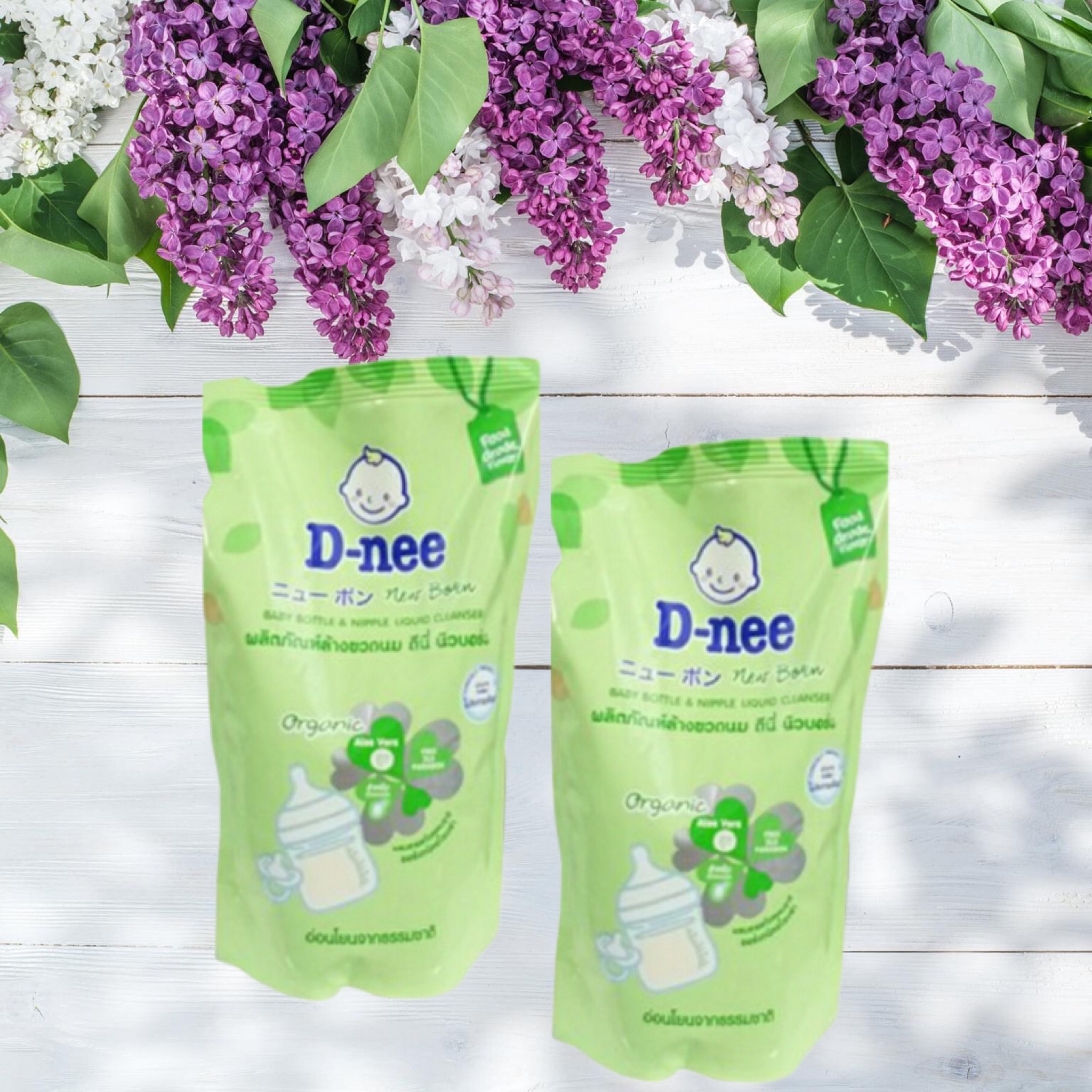 Nước rửa bình sữa dnee organic 600ml - nước rửa rau củ quả dnee organic - an toàn cho bé -aloha style