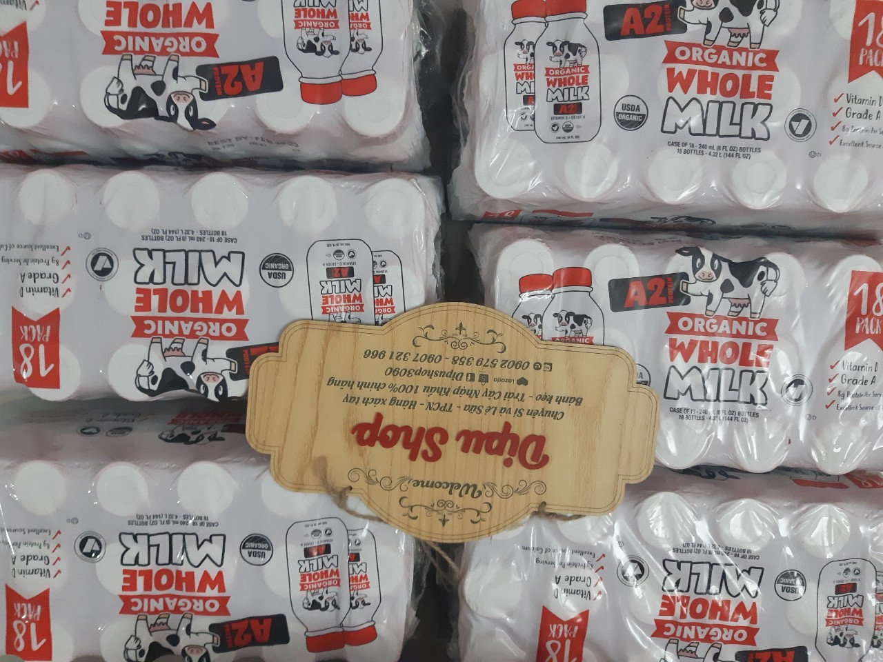 Sữa Tươi Hữu Cơ A2 Organic Whole Milk nội địa Mỹ vị nguyên kem 240ml date