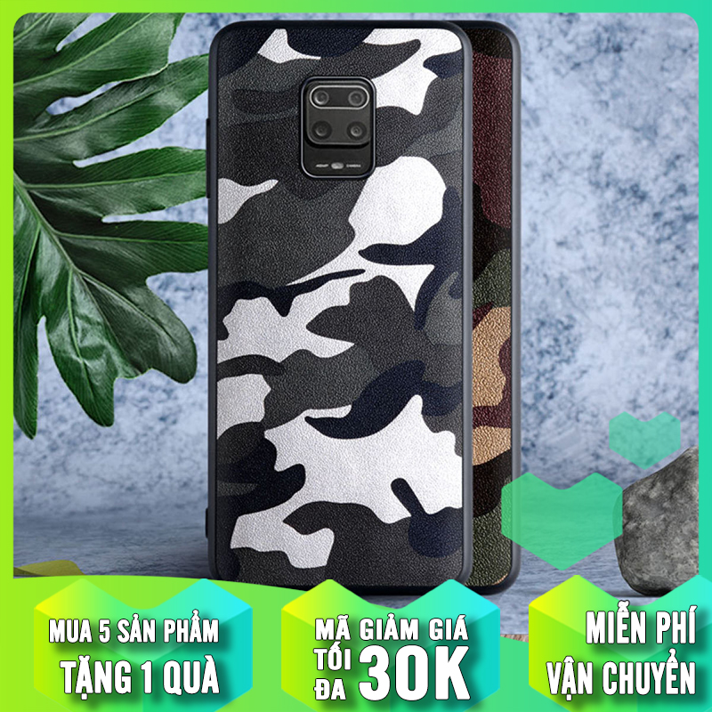 Ốp lưng xiaomi redmi note 9s - redmi note 9 pro rằn ri camo aioria nhám chống sốc