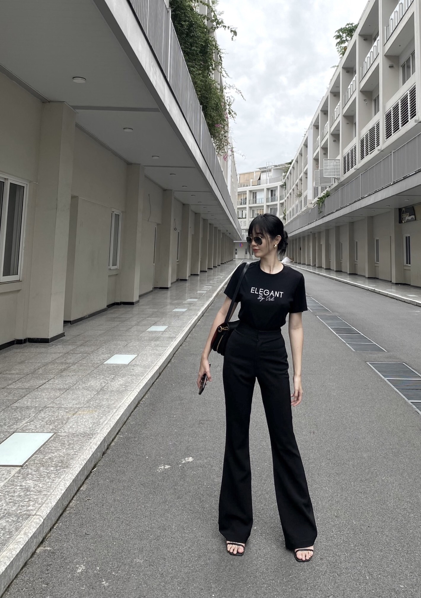 Quần tây ống loe, High Rise Pants - Orli Label