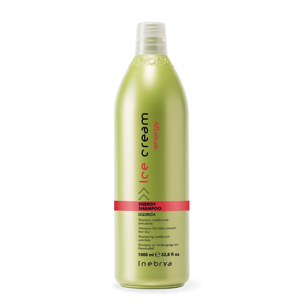 Dầu gội chống rụng tóc Inebrya Ice Cream Energy Shampoo 1000ml, hàng chính hãng Italia