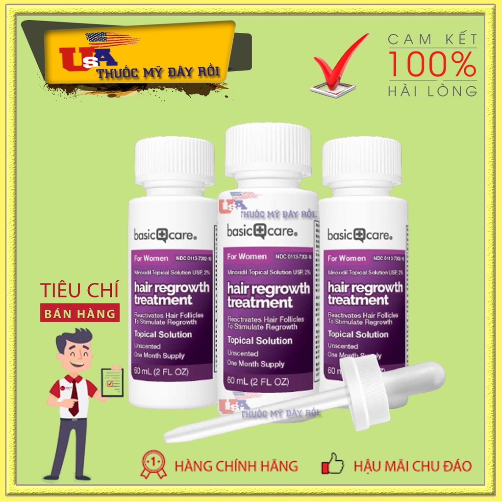 Dung dịch mọc lông mày , mọc tóc minoxidil 2% dành cho nữ