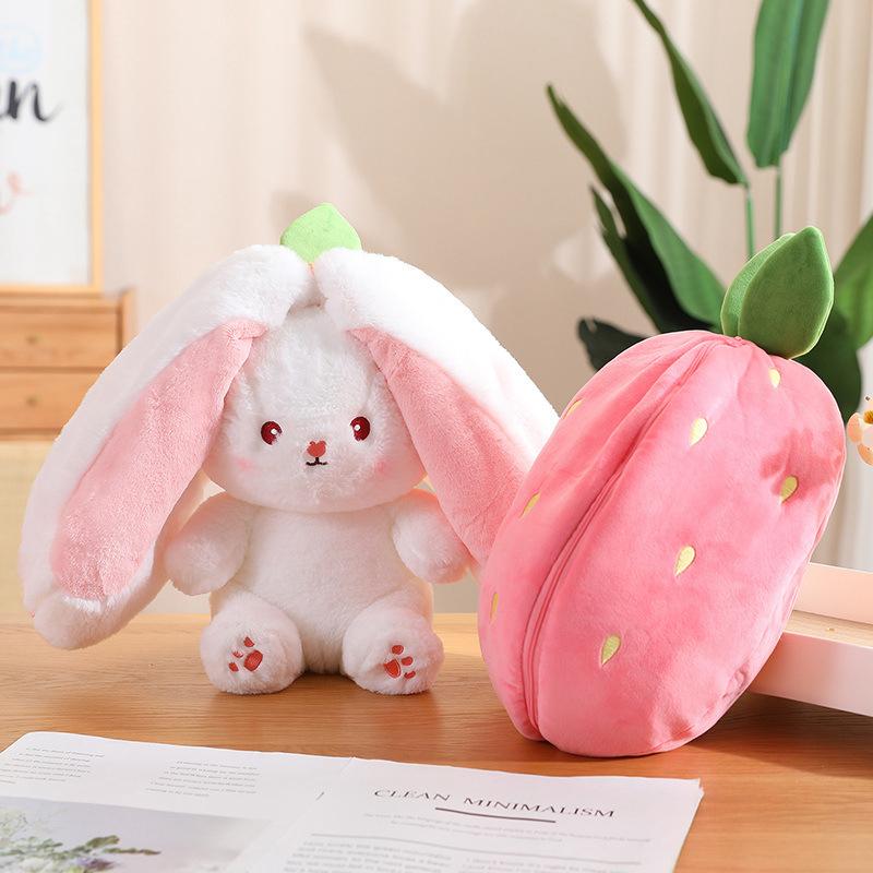 Gấu bông thỏ cosplay 2 màu - gấu bunny bông cao cấp gấu bông thú nhồi bông hình thỏ và cà rốt dễ thương - gấu xᶖnh -g110
