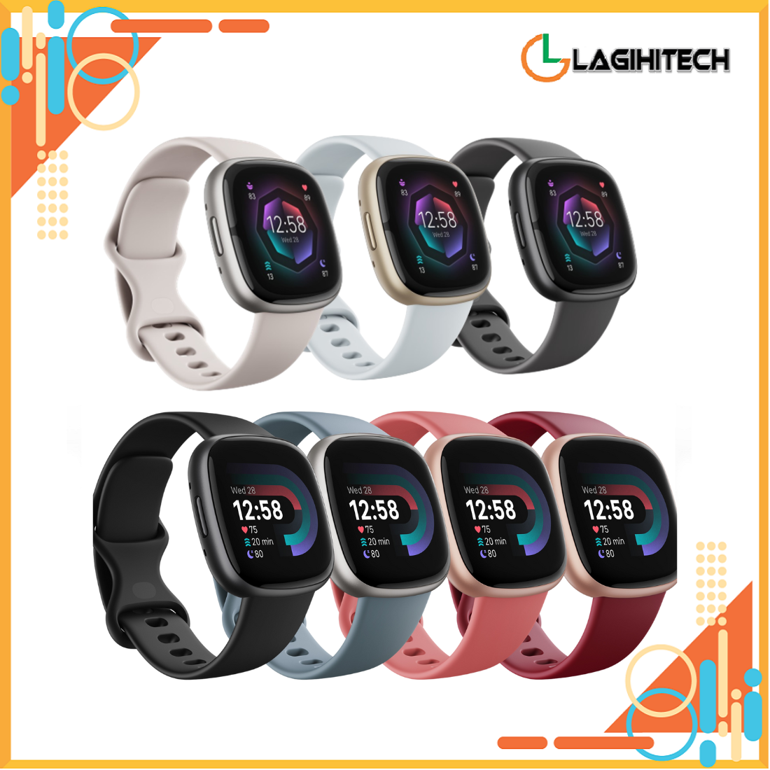 *LAGIHITECH* ( NEW) Đồng hồ thông minh Fitbit Versa 4/ Sense 2 - Hàng Chính Hãng FPT (Bảo Hành 12 Tháng)