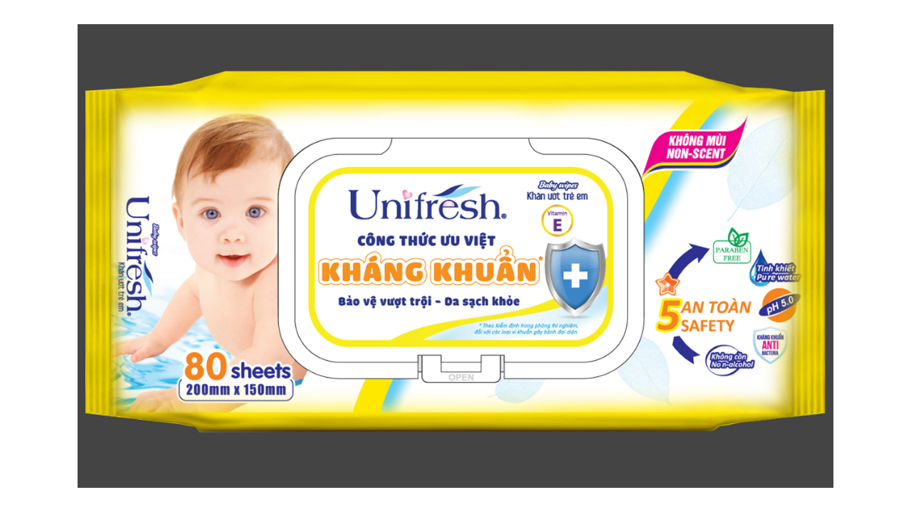 Khăn ướt unifresh vitamin e