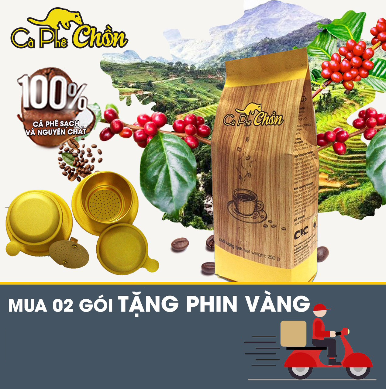 Cà phê chồn - gói 250g
