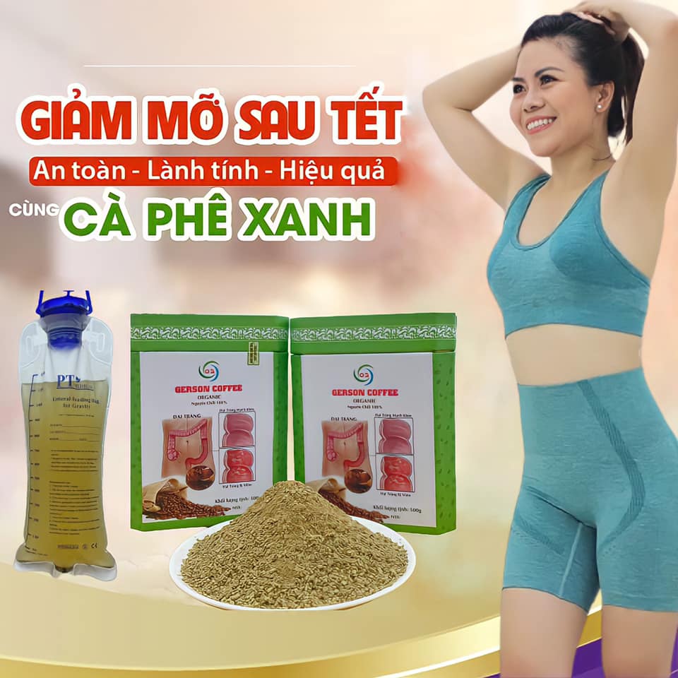 Cà phê hữu cơ xanh thải độc đại tràng - dáng đẹp và tốt cho sức khỏe