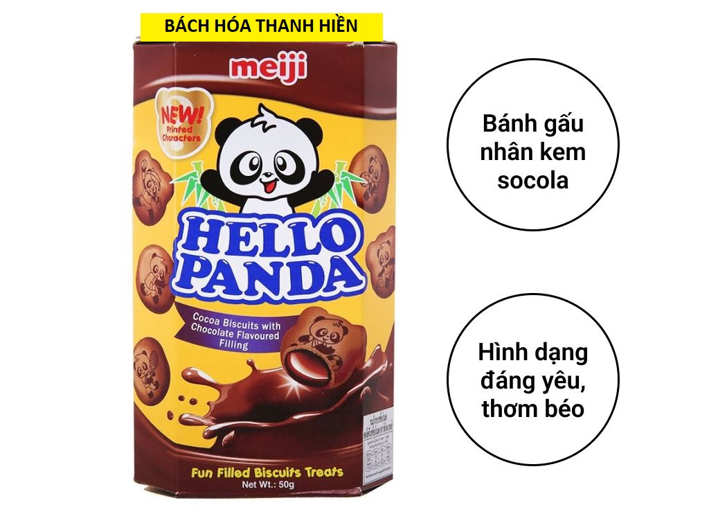 Bánh Hello Panda double chocolate 50g