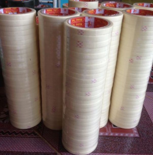 01 cuộn băng dính giấy 1cm - 2cm - 5cm dày 1.4m