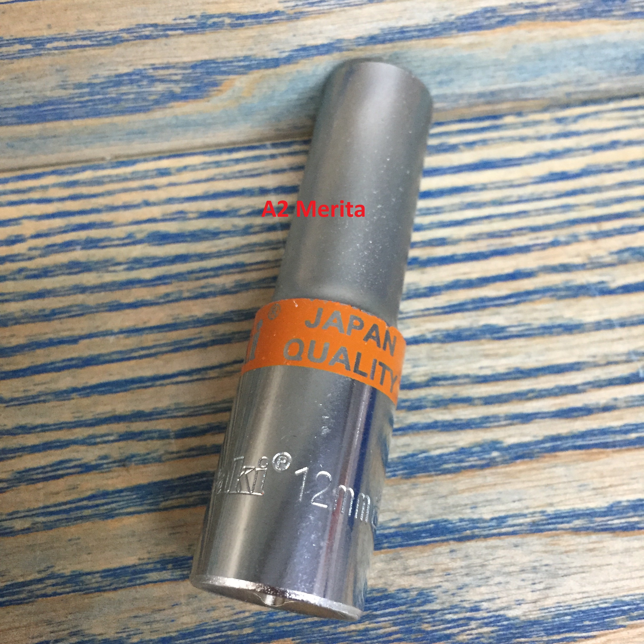 Đầu tuýp dài 1/2" 6 cạnh cao cấp 12mm asaki ak-6551