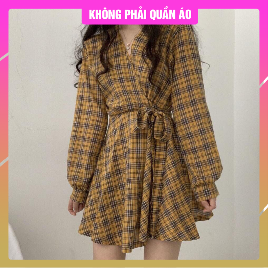 V085_rập giấy đầm nữ