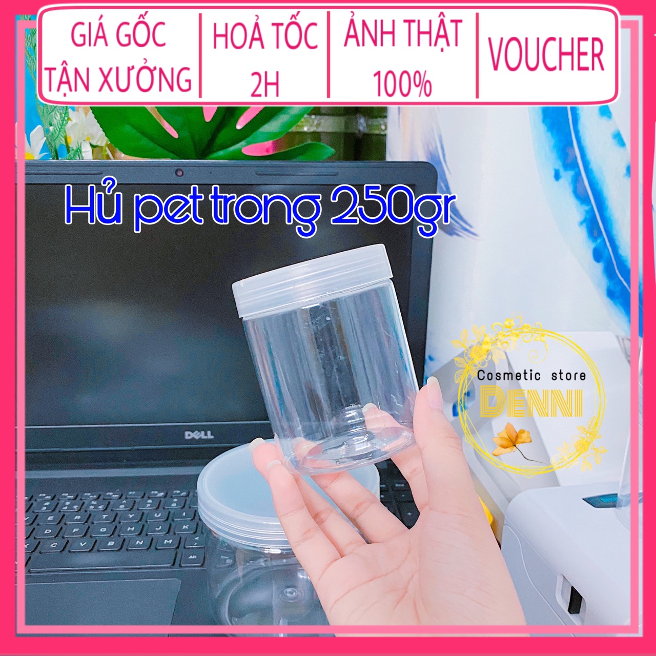 Hủ đựng kem trong suốt 250g nhựa pet