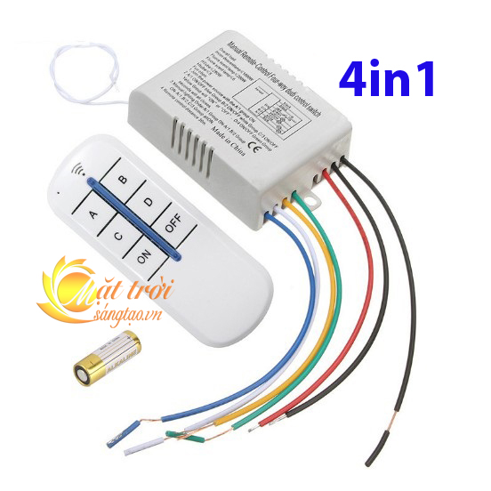 Công tắc điều khiển từ xa RF 4 cổng