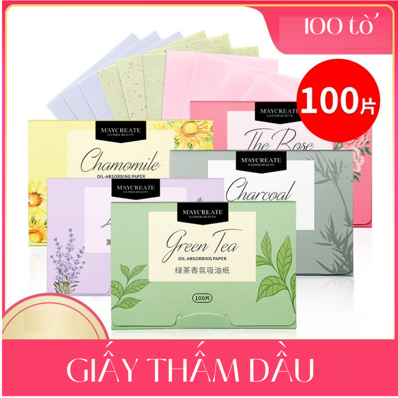 Gói 100 tờ giấy thấm dầu, phin thấm dầu nội địa trung