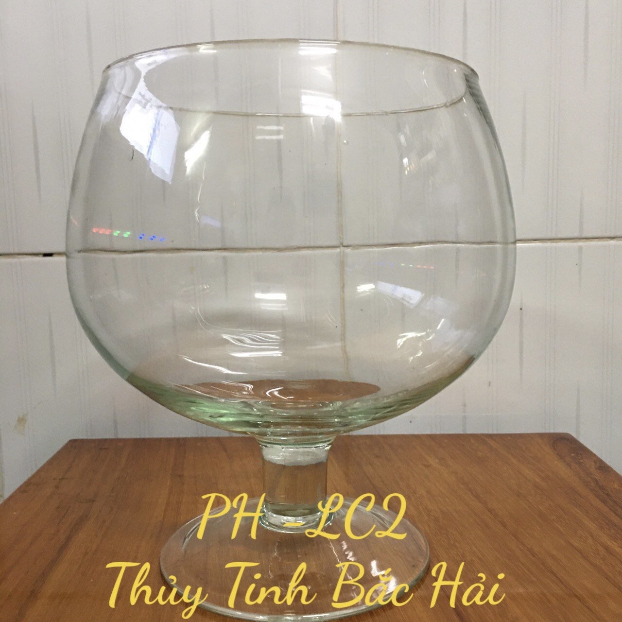 [HCM]BỂ CÁ THỦY TINHHỒ CÁ MINICHẬU CÂY THỦY SINH ĐỂ BÀN-THỦY TINH BẮC HẢI LC2(D17.5cm*H21cm)